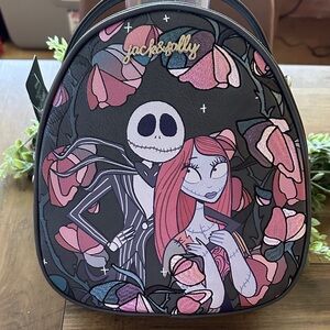 Bio world Black and Pink Jack and Sally Backpack